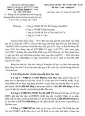 Thông báo kết quả lựa chọn nhà cung cấp   tham gia chào giá theo thông báo mời chào giá  số 4721/TB-LDA ngày 24/12/2025