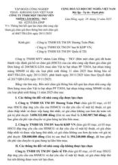 Thông báo kết quả lựa chọn nhà cung cấp tham gia chào giá theo thông báo mời chào giá  số 4047/TB-LDA ngày 20/11/2025