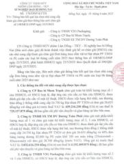 Thông báo kết quả lựa chọn nhà cung cấp tham gia chào giá theo thông báo mời chào giá số 148/MCG-DNP ngày 23/05/2025